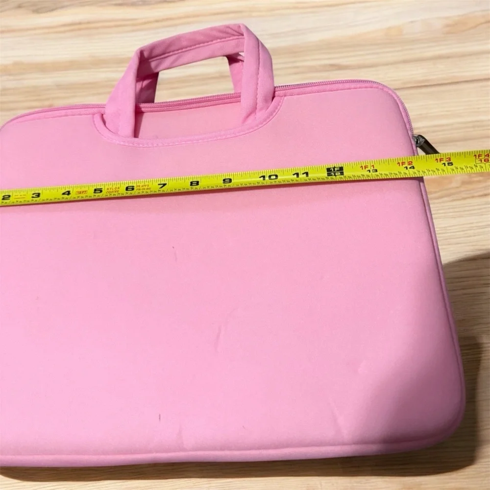 Pink Laptop Sleeve Carry Case with Handles NWOT